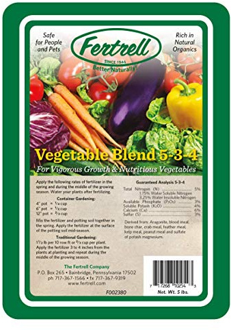 Fertrell Vegetable Blend 5-3-4 Organic Fertilizer