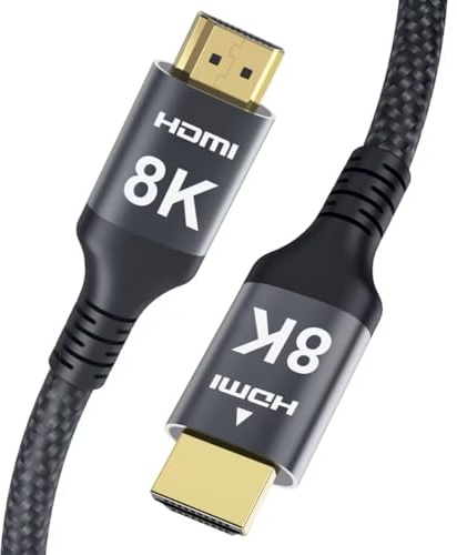 Adauxter 8K 4K HDMI auf HDMI Kabel 10M Lang, HDMI® Kabel mit Ethernet CEC | 4K 120Hz 90Hz 8K 60Hz eARC ARC Netflix HDCP2.3 HDR10+ PC Laptop RTX5090 TV Monitor Projektor X-Box PS5