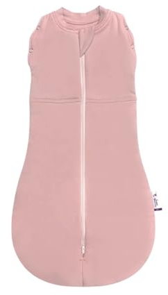 Sweet Dreamers, Baby Sleep Bag and Swaddle for Newborns | 0-3 months, 2.5 TOG | Soft Organic Cotton Fabric Baby Sleeping Bag | Dusky Pink