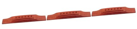 VICASKY Redwood Saddle Acoustic Guitar Bridge Replacement Parts Easy Mounting Strings