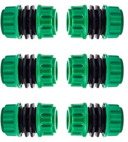 Raccords D'arrosage Rapides,6 PCS Raccord Tuyau D'arrosage Tuyau Rapides Raccord Embout Tuyau Arrosage pour Raccordement Facile et Rapide ou un Tuyau de Réparation Sans Outils