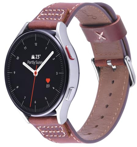 Wristitani kompatibelt med Galaxy Ultra armband 47 mm, 20 mm, ersättningsarmband för kvinnor, män för läderarmband Galaxy Watch 7/6/5/4 40 mm 44 mm, Watch 6/4 Classic 43 mm 47 mm 42 mm 46 mm