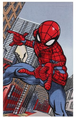 sarcia.eu MARVEL Spider-Man COTONE Asciugamano per bambini, piccolo asciugamano per le mani PER L'ASILO 30x50 cm OEKO-TEX (D)