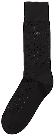 BOSS George mercerized cotton pin dot dress sock