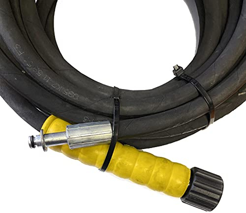 M&M Smartek Hochdruckschlauch 10m DN8 M22/AVS für Kärcher HD/HDS | DN8 Longlife-Schlauch mit M22 und AVS-Anschluss, Knickschutz sowie Belastbarkeit bis 400 bar und 155 °C im Einsatz.