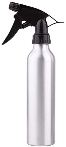 EXCEART Aluminium Spray Bottle 8.11Oz Refillable Pressure Pump Container with Adjustable Nozzle for Hair Care Gardening and Diy Organic Products