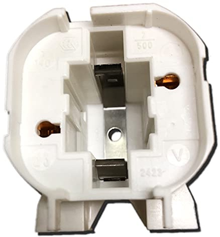 A.A.G.Stucchi LH1153 (2423/V-d3-T) 26w, G24d-3, GX24d-3 2pin CFL lamp holder w/horiz. 2 hole mntg