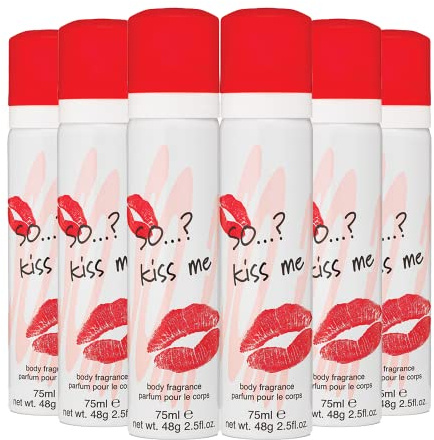So…? Kiss Me Body Fragrance Spray Bundle 75ml (Pack of 6)