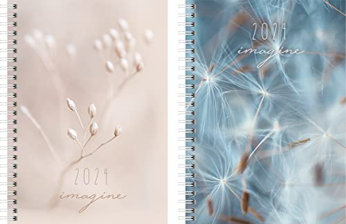 rido/idé Wochenkalender Modell futura 2 2024 2 Seiten = 1 Woche Blattgröße 14,8 x 20,8 cm 2 Motive