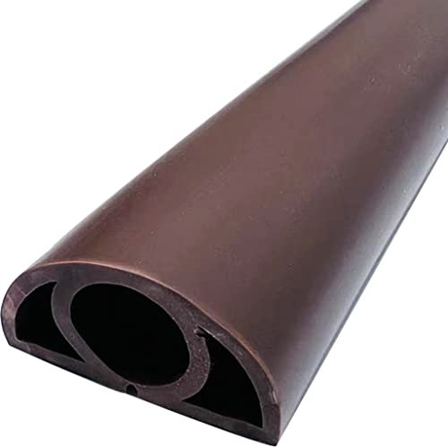 Dawafit Protège-Cordon de Sol Protecteur de Cordon de Sol Demi-Cercle Beige Protecteur de Cordon de Sol En Pvc Souple, Gestion de Cordon de Sol Anti-Piétinement, Cache-Cordon de Sol Pour Garage, Autoc