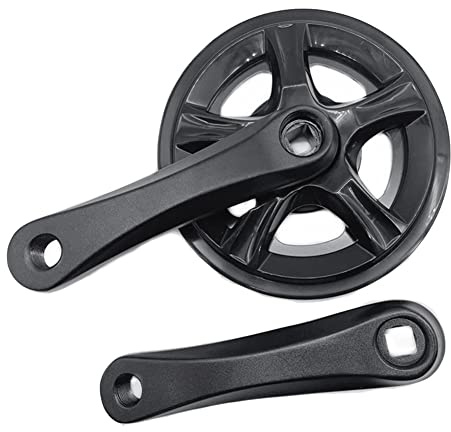 Aribrnten 1 set di manovella pieghevole per bicicletta a manovella singola velocità, 32T, pieghevole, in lega di alluminio, 127 mm, accessorio per bicicletta