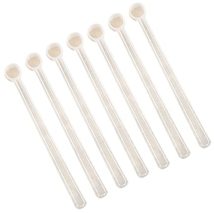 FSSTUD 100 Pcs 0.25ml Plastic Mini Measuring Spoons Micro Teaspoon Measurement Scoops Seasoning Powder Spoons Makeup Measuring Scoop