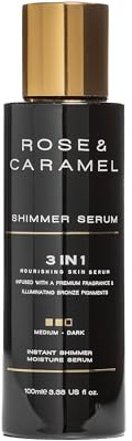 Rose & Caramel Shimmer Serum, Highly Pigmented, Non Greasy, Fast Drying & Hydrating