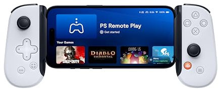 BACKBONE One Mobile Gaming Controller for iPhone (Lightning) - PlayStation Edition - 2nd Gen - Turn Your iPhone into a Gaming Console - Play Xbox, PlayStation & More (3 Months Apple Arcade Included)