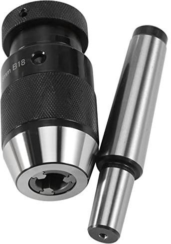 Frefgikty Portabrocas sin llave 0,2-16 mm B18 + MT3 DIN228A Morse cónico eje