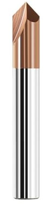 Fasenfräser HRC55 Wolframstahl-Anfaswerkzeug, 60, 90, 120 Grad, gerade, 2-schneidige Hartmetall-Fräser(2.5x4Dx50Lx120 DEG,HRC55 2F_2PCS)