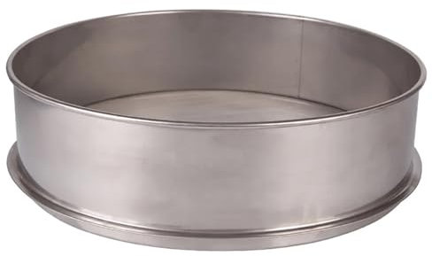 Sieb, Durchmesser 30 cm, Höhe 10 cm, SUS Edelstahlsieb für elektrische Vibrationsmaschinen, optionales Mesh-Lebensmittelsieb (70 MESH)