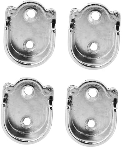 RORPOIR Kleiderstangenhalter 25mm aus Zinklegierung 4 Stück Universelle Halterung Einfache Montage ohne Bohren für Badezimmer und Fenster