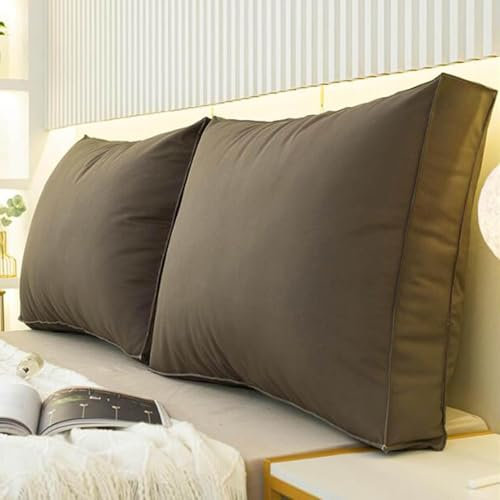 Hoowarm Rückenstützkissen Großes Rückenkissen Bett Weich Lesekissen und Rückenteil Kissen für Bett und Couch Rückenpolster Abnehmbar Outdoor Bank Lendenkissen Bürostuhl Kissen(G,90x50cm/35x19in(1pc))