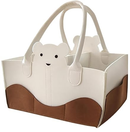 Windeltasche, Tragetasche | Wickeltaschen für Schwangerschaft – Organizer für Babywindeln, Aufbewahrungstasche für Windeln aus Filz, tragbarer Windelorganisator für Tisch, , Se référer au