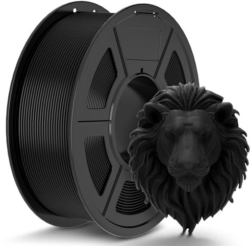 TECBEARS PLA Filaments 1.75mm Schwarz, 1kg 3D Drucker Filament PLA, Filament 3d Druckmaterialien, Vakuumverpackung，Maßgenauigkeit +/- 0,02 mm, 1kg Spule (2,2lbs) PLA Filament für Intelligentes Drucken