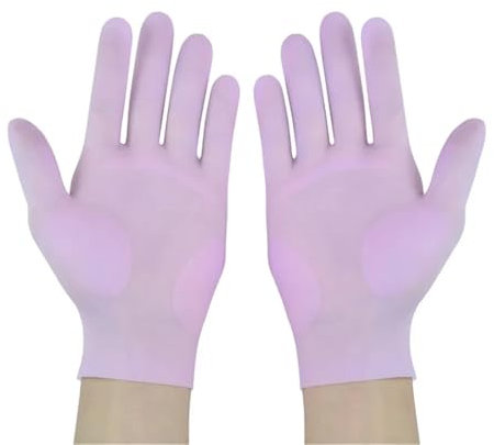 Rubber Gloves,Rubber Gloves 2Pairs Silicone Nitrile Gloves Reusable High Temperature Waterproof Gloves Household Universal Kitchen Cleaning Glove Dishwashing Tool Dishwashing Gloves(Blue)(Purple)