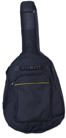 TOYANDONA Folk-gitarrentasche Wasserdichtes Oxford Doppeltragegurte Verstellbar Komfortable Rückenkissen Für Akustikgitarren Schwarz