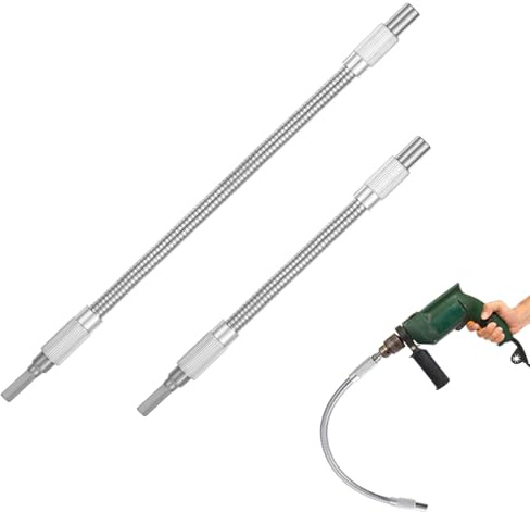 SHYSBV 2 Stück Flexibel Bithalter, Biegsame Welle, Standard 1/4 Hex-Shank Flexible Drill, Flexibler Verlängerungsbithalter, Flexible Bohrerverlängerun, für Elektrowerkzeuge in Engen Räumen