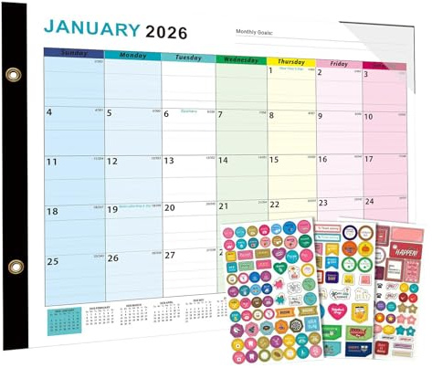 Calendario de borrado en para pared, planificador diario de enero de 2026 a junio de 2027, calendario de pared | Organización de horario mensual, marcador grande borrable para el hogar, cocina