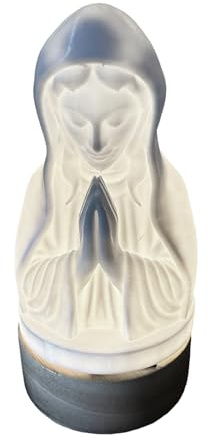 Lampe de nuit de Vierge Marie | Lumière religieuse catholique | Statue d'icône de table LED | Éclairage de protection des yeux pour Church Chapel Office Home Room Lire