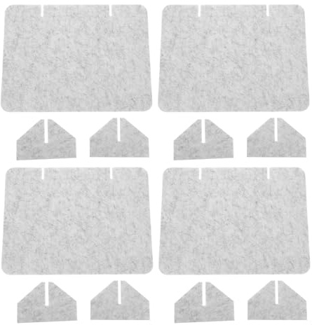 LOLIPPYY 4 Pièces Panneaux de Séparation de Bureau Feutre Cloisons Acoustiques Autoportantes pour Espace de Travail Protection Visuelle et Sonore pour Salle de Classe Bibliothèque et Bureau