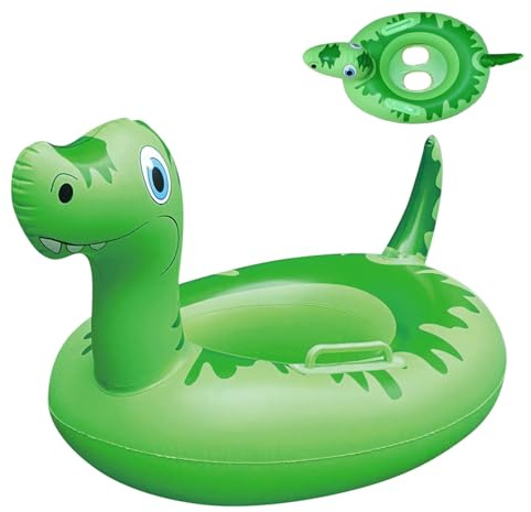 Baby simring, tecknad dinosaurie simring, uppblåsbar, simhjälpmedel med flytstol, sommar pool, vatten, utomhusleksak, simstol, flytande baby i 6 månader