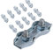 KATSU Morsetto Duplex 10 Pezzi 6mm Morsetto Cavo a Fune Acciaio Clip 2 Bulloni Duplex Morsetto per Cavo Poli Giunto per Recinzione Elettrica 667271