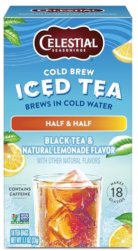 Celestial Seasonings Cold Brew Half & Half Iced Tea Bags 18 Tea Bags