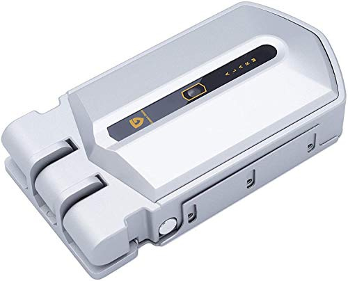 Golden Shield Alarm Cerradura invisible con alarma para puertas, cerradura sin llave con 4 mandos a distancia, cerradura electrónica de sobreponer para puertas antibumping, antirrobo, anti okupas...