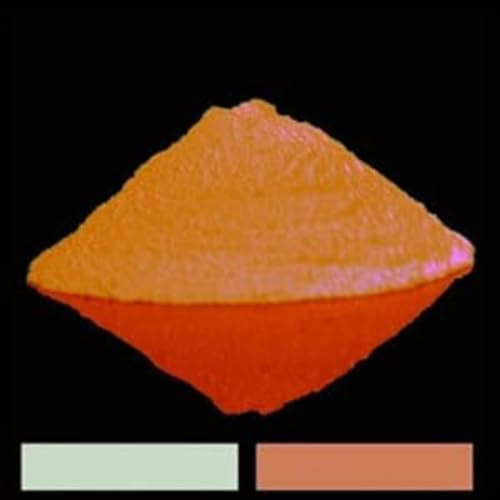 Resin Pro® Pigmento additivo polvere ULTRA fluorescente - UV luminescente - si illumina al buio - per resine epossidiche - per creazioni artistiche, fai-da-te e bricolage 100g (Arancio Chiaro Sfumato)