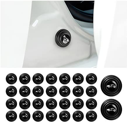 CGEAMDY Guarnizione Porta Auto, 30 Ammortizzatore Universali per Paraurti per Portiera dell'auto, Antiurto Cuscino Protezione Adesivi per Auto Tronco, Isolamento Acustico Pad del Bordo Portiera
