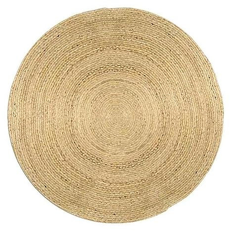 EBayin Natural Water Reed Grass Hand-woven Carpets Straw Rattan Carpets Hotel Bedroom Living Room Coffee Table Mats Woven Round Rugs