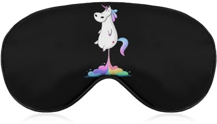 Lustige, bezaubernde Einhorn-Augenklappe, Schlafmaske für Männer, Frauen, Teenager, Kinder, Nachtschlaf, Augenschutz, Komfort, für Reisen, Yoga, Nickerchen
