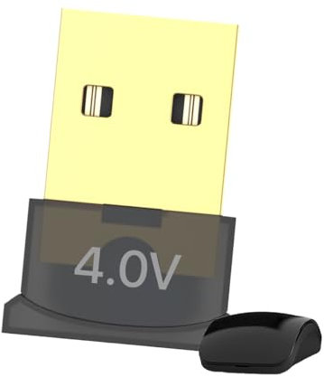 Bluetooth 5.0 Adapter, 3 Mbps, kompatibel mit allen kabellosen Eingabegeräten, Maus, Tastatur, Joystick, Kopfhörer, Drucker, Lautsprecher für Computer