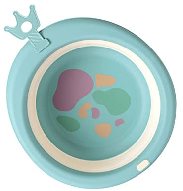HOMSFOU Cubeta plegable de silicona para bañera, bañera para el lavado del asiento del bebé, lavadero para ahorrar espacio lavabo del bebé, gel de sílice plegado para recién nacido lavabo