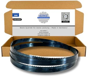 Birke® FLEXBACK & UDDEHOLM - Lame per sega a nastro, 2360 mm, larghezza 6-20 mm, per legno morbido e duro, tagli non ferro... (2360 x 16 x 0,65 6ZpZ (FLEXBACK))