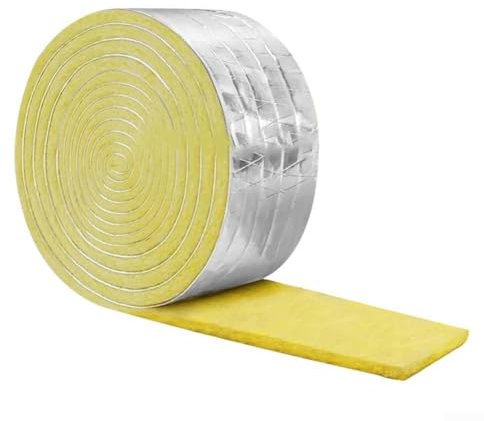 Générique Isolation de Tuyau en Fibre de Verre de 10 m - Isolation Thermique pour intérieur et extérieur - Prévention de la Perte de Chaleur - Protection Contre Le Gel - Installation Facile