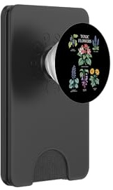 Toxic Flowers Deadly Nightshade Wolfs Bane Nerium Oleander PopSockets PopWallet for MagSafe