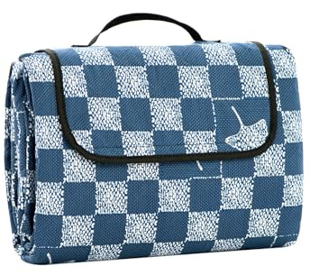 Oak & Tea Coperta da picnic impermeabile extra large 200 x 200 cm, tappetino da spiaggia pieghevole e anti-sabbia, tappeto portatile da campeggio per esterni, parco, viaggi, resistente tessuto Oxford