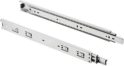 GTV H45 PK-PRO 2er Set: Schubladenschienen 45 x 350 mm mit Vollauszug - Schubladenauszug aus Stahl - Schienensystem für Schubladen - Teleskopschiene Kugelauszug - Traglast bis 50 Kg, Stark, Verzinkt