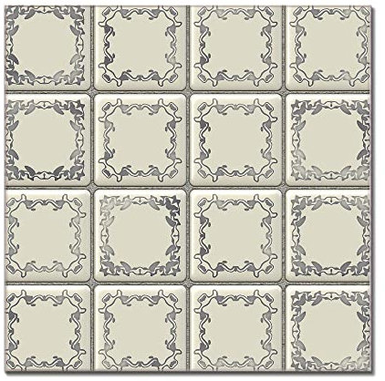 banjado® Glas Magnettafel mit 4 Magneten - Magnetwand 50x50cm mit Motiv Kacheln - Memoboard/Pinnwand magnetisch, beschreibbar, perfekt für die Küche - Magnetboard auch als Wandbild/Wandtafel