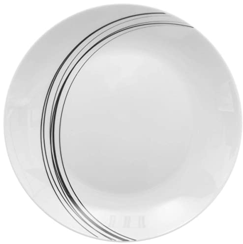 Secret de Gourmet - Set aus 6 weichen grauen desserttellern d20-6er-Set Dessertteller soft grey, Porzellan, Durchmesser 20 cm