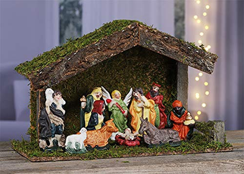 Haushalt International Weihnachtskrippe mit 11 Figuren