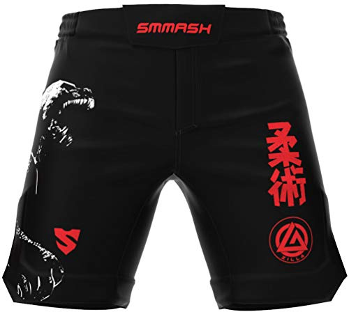 SMMASH Wotore Gorilla Deporte Profesionalmente Ultraligero Pantalones Cortos MMA para Hombre, Shorts MMA, BJJ, Grappling, Krav Maga, Material Transpirable y Antibacteriano